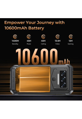 Смартфон Oukitel WP38 6.52" HD /6GB/256GB/ MT8788 / 10600mAh / IP68 / 13+5Мп Black