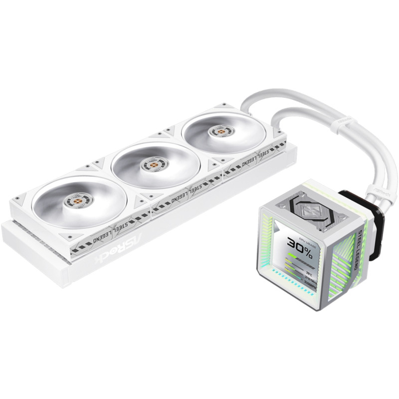 Система водяного охолодження ASRock Steel Legend 360 LCD White