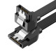 Кабель UGREEN SATA 3.0  F/F, чорний, 50см, L-конектор, чорний