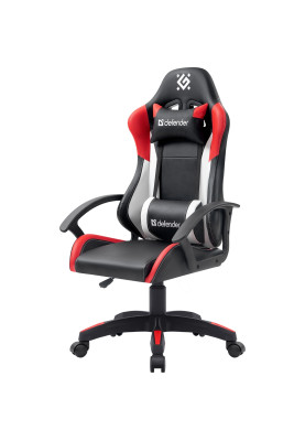 Крісло ігрове Defender Crater поліуретан 50мм, Клас 2, Black/Red/White