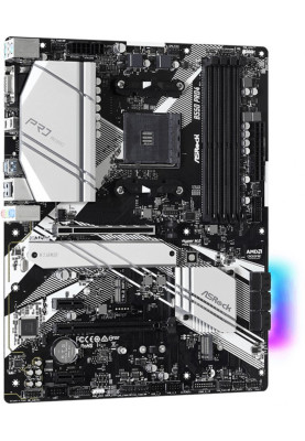 ASRock B550 Pro4 (AM4/B550, 4*DDR4, 2xPCIex16, HDMI/VGA, 6xSATAIII, 3xM.2, GLan, 7.1ch, ATX)