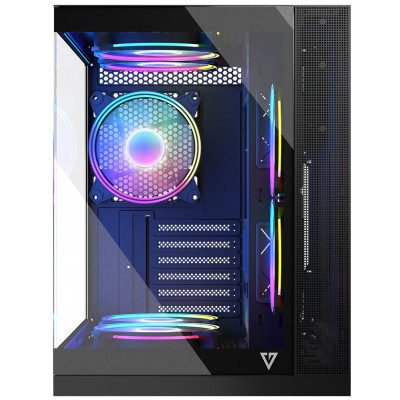 Корпус Modecom VOLCANO PANORAMA APEX ARGB 5F MIDI GREY без БЖ ATX Корпус Modecom VOLCANO PANORAMA APEX ARGB 5F MIDI GREY без БЖ ATX