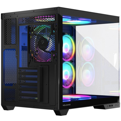 Корпус Modecom VOLCANO PANORAMA APEX ARGB 5F MIDI GREY без БЖ ATX Корпус Modecom VOLCANO PANORAMA APEX ARGB 5F MIDI GREY без БЖ ATX