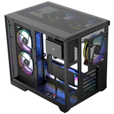 Корпус Modecom VOLCANO PANORAMA APEX ARGB 5F MIDI GREY без БЖ ATX Корпус Modecom VOLCANO PANORAMA APEX ARGB 5F MIDI GREY без БЖ ATX