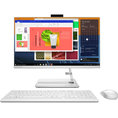 Моноблок Lenovo AIO 3 23.8"FHD IPS/R3-5300U/8/256SSD/Intel HD/noDVD/DOS/White