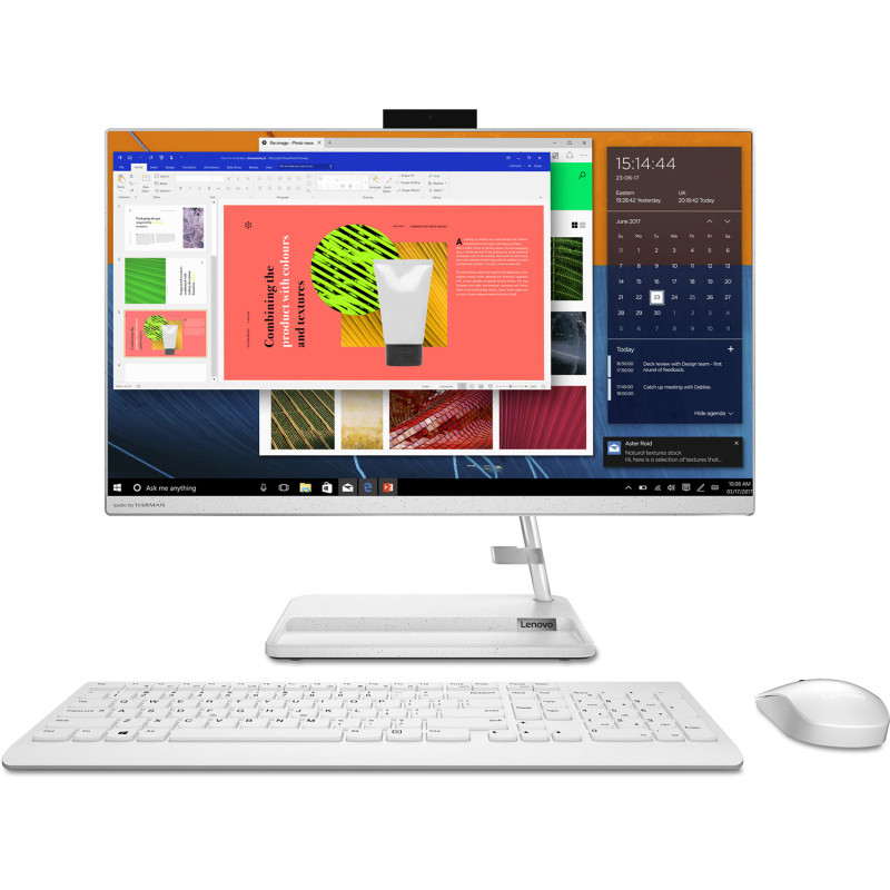 Моноблок Lenovo AIO 3 23.8"FHD IPS/R3-5300U/8/256SSD/Intel HD/noDVD/DOS/White