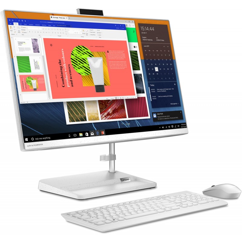 Моноблок Lenovo AIO 3 23.8"FHD IPS/R3-5300U/8/256SSD/Intel HD/noDVD/DOS/White