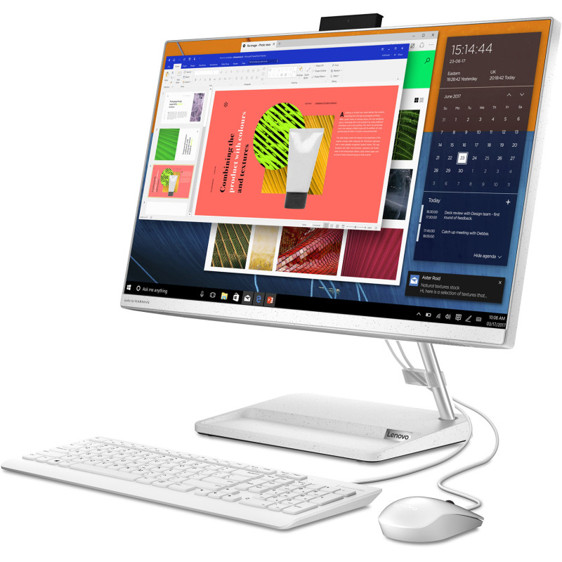 Моноблок Lenovo AIO 3 23.8"FHD IPS/R3-5300U/8/256SSD/Intel HD/noDVD/DOS/White