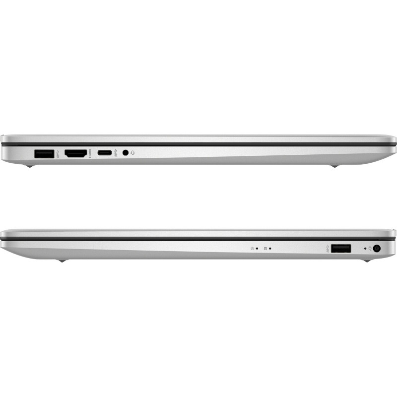 Ноутбук HP 17-cp2044ua 17.3" FHD IPS, 300n/Ryzen 5-7520U (4.3)/8Gb/SSD512Gb/Radeon/DOS/Сріблястий (D16F4EA)
