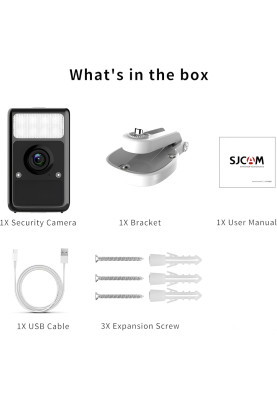 IP відеокамера SJCAM S1, JPG, 4M, 2.4GHz, LED + infrared, MP4