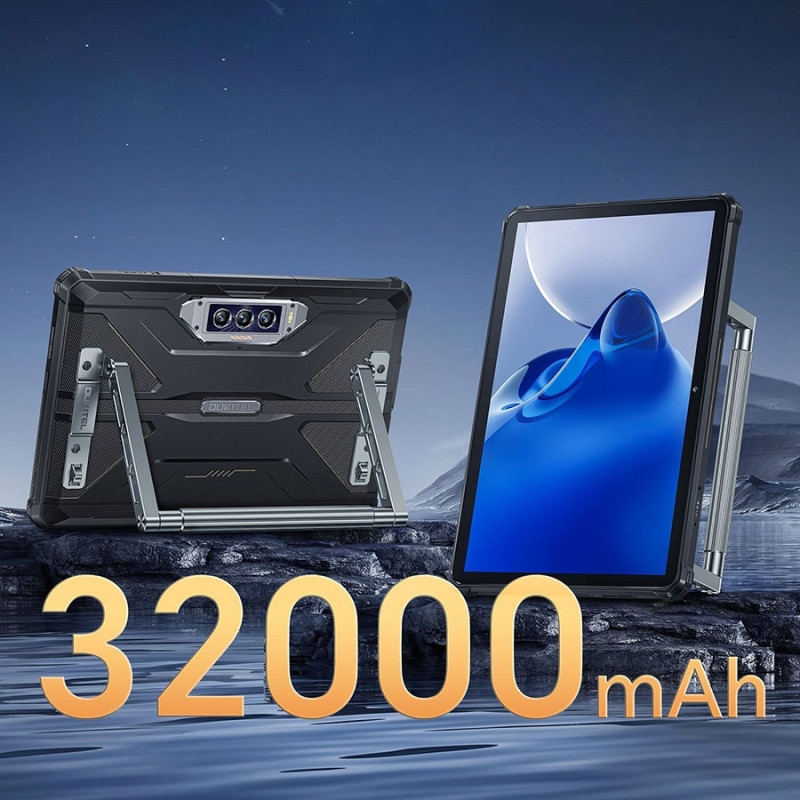 Планшет Oukitel RT7 5G 10.1" FHD+ /12GB/512GB/ Dimensity720 /32000mAh/ 48+32Мп /IP69K/NFC/LTE Black