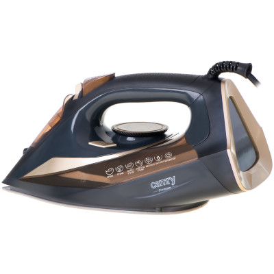 Утюг Camry CR 5036 black-gold 3400Вт/ 360 мл/ кераміка/ ''Крапля-стоп''/автовимкнення/ чорна