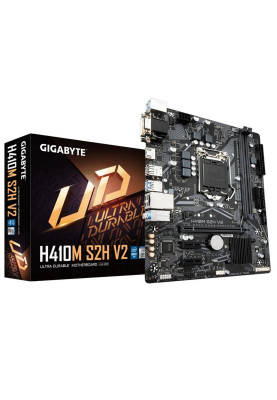 Материнська плата Gigabyte H410M S2H V2(1200/H470, 2*DDR4, 1xPCIex16, HDMI/DVI/VGA, M.2, 4xSATAІІІ, GLan, 7.1ch, mATX)