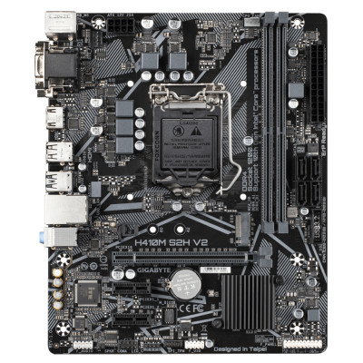 Материнська плата Gigabyte H410M S2H V2(1200/H470, 2*DDR4, 1xPCIex16, HDMI/DVI/VGA, M.2, 4xSATAІІІ, GLan, 7.1ch, mATX)