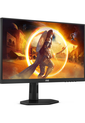 TFT 27" AOC Q27G4XN, VA, QHD 2K, 180Гц, 0,5мс, 2хHDMI, DP, HAS, Pivot, чорно-сірий