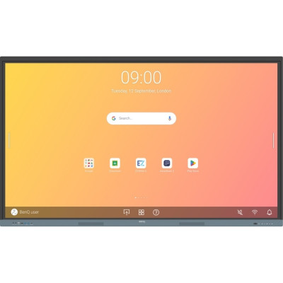 Інтерактивна панель 86" BenQ RE8604A, IPS, UHD, 8Гб/ 32Гб, колонки, кріплення, чорна