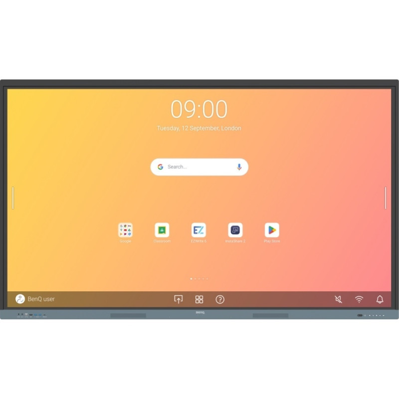 Інтерактивна панель 86" BenQ RE8604A, IPS, UHD, 8Гб/ 32Гб, колонки, кріплення, чорна