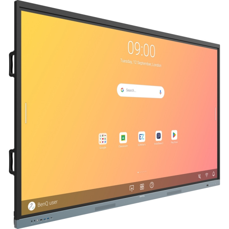 Інтерактивна панель 86" BenQ RE8604A, IPS, UHD, 8Гб/ 32Гб, колонки, кріплення, чорна