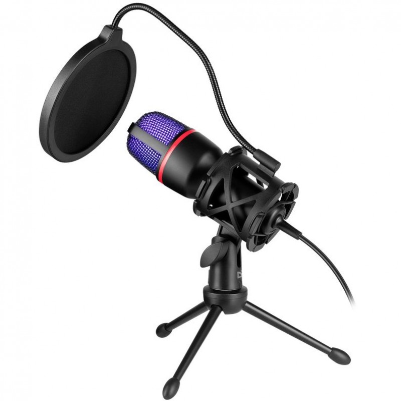 Ігровий стрім мікрофон Defender Forte GMC 300 USB, 1.5 м