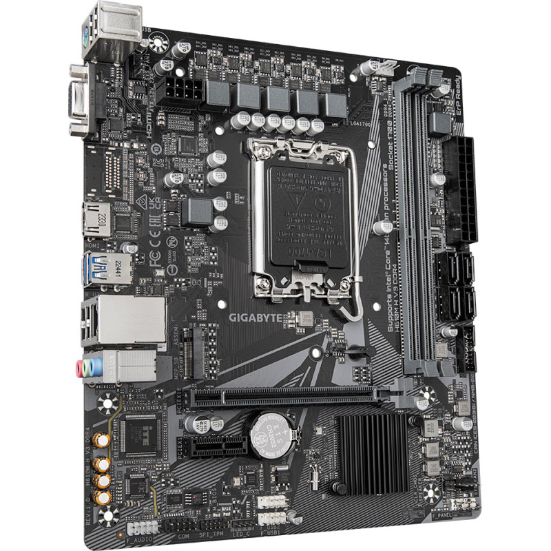 Gigabyte H610M H V3 DDR4 (s1700 H610 2xDDR4 ,HDMI,VGA , 4xSATA, M.2, mATX)