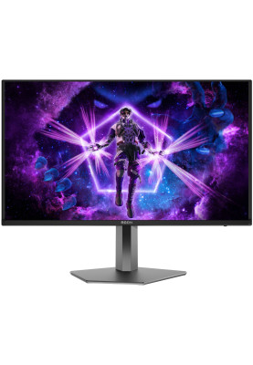 TFT 31.5" AOC AG326UD, QD-OLED, UHD 4K, 165hz, 0,03мс, HDMIx2, DP, USB-hub, HAS, Pivot,колю.,чорний