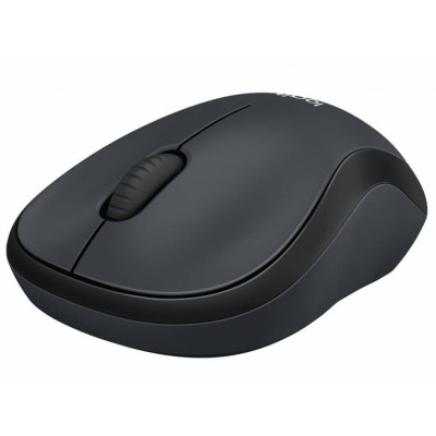 Мишка Logitech M220 бездротова, сіра з чорним