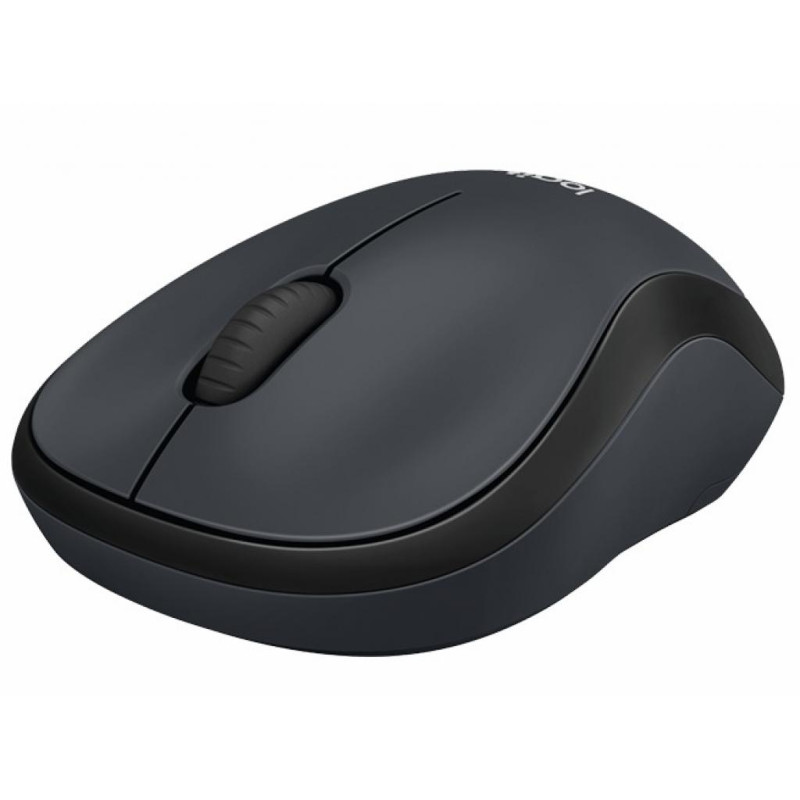 Мишка Logitech M220 бездротова, сіра з чорним