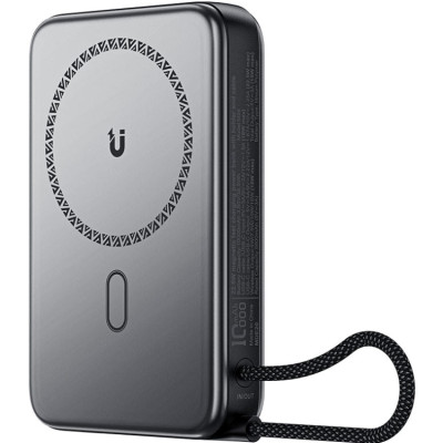УМБ Acefast Magnetic Wireless 10000mAh 22.5W PD,QC 3.0 USB-C In/Out, QI 15W M24 Metal Gray УМБ Acefast Magnetic Wireless 10000mAh 22.5W PD,QC 3.0 USB-C In/Out, QI 15W M24 Metal Gray