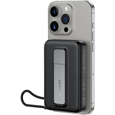 УМБ Acefast Magnetic Wireless 10000mAh 22.5W PD,QC 3.0 USB-C In/Out, QI 15W M24 Metal Gray УМБ Acefast Magnetic Wireless 10000mAh 22.5W PD,QC 3.0 USB-C In/Out, QI 15W M24 Metal Gray