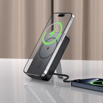 УМБ Acefast Magnetic Wireless 10000mAh 22.5W PD,QC 3.0 USB-C In/Out, QI 15W M24 Metal Gray УМБ Acefast Magnetic Wireless 10000mAh 22.5W PD,QC 3.0 USB-C In/Out, QI 15W M24 Metal Gray