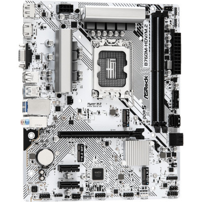 ASRock B760M-HDV/M.2 (1700/B760, 2*DDR5, 1xPCIex16, 4xSATAІІІ, 2xM.2, 2.5GLan, 7.1ch, mATX)