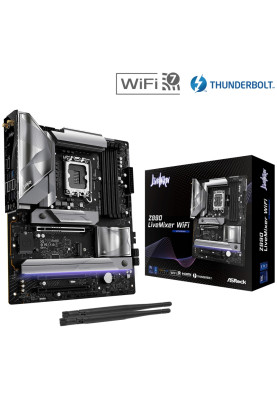 AsRock Z890 LIVEMIXER WIFI (1851/Z890, 4*DDR5, 2*PCIex16, HDMI/TB4, 4xSATA, 4xM.2, 2.5Glan, 7.1ch