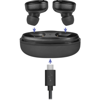Гарнітура Defender Twins 635 TWS, Bluetooth, Black