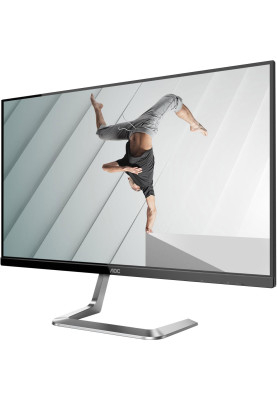 Монітор TFT 27" AOC Q27T1, IPS, QHD, HDMI, DP, чорний з сріблястим