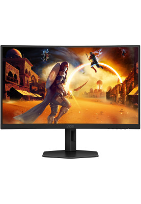 TFT 27" AOC CQ27G4X, вигнутий, VA, QHD, 180Hz, 0,5мс, 2хHDMI, DP, HAS, чорно-сірий
