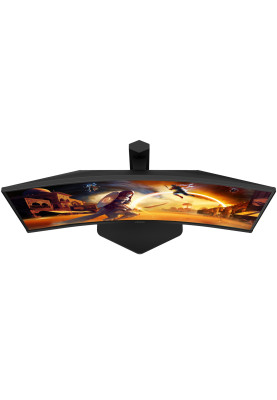 TFT 27" AOC CQ27G4X, вигнутий, VA, QHD, 180Hz, 0,5мс, 2хHDMI, DP, HAS, чорно-сірий