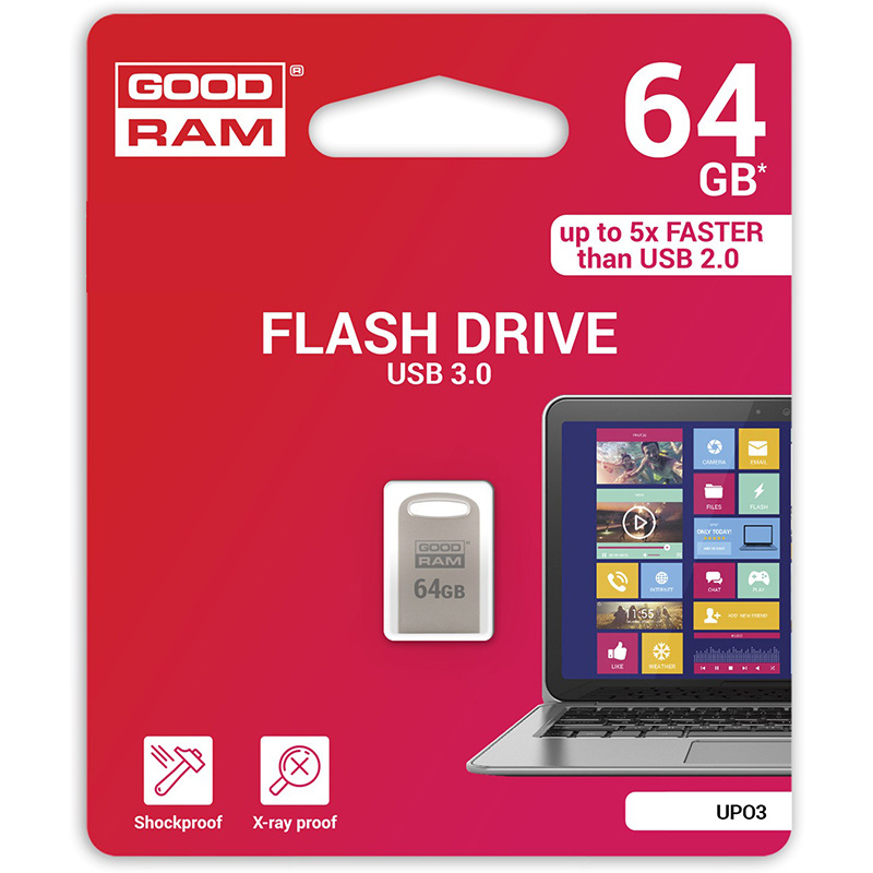 USB Flash GoodRAM 64GB USB 3.0 UPO3 Metal, Retail