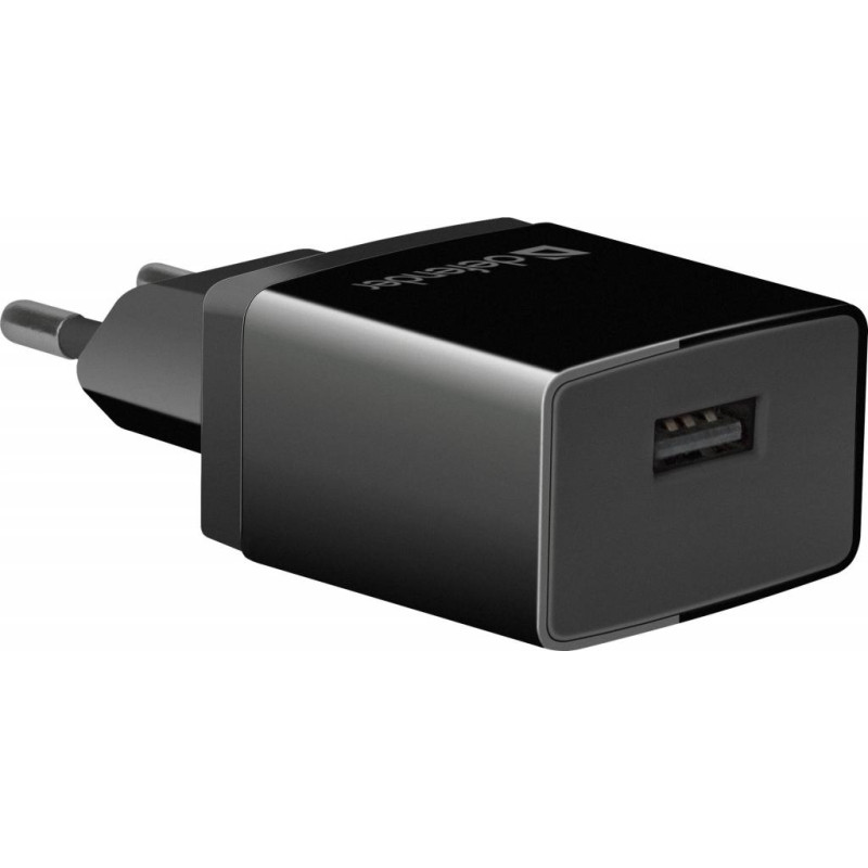 Зарядний пристрій 1xUSB 2.1А EPA-10 чорний пакет Defender
