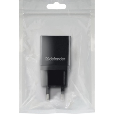 Зарядний пристрій 1xUSB 2.1А EPA-10 чорний пакет Defender