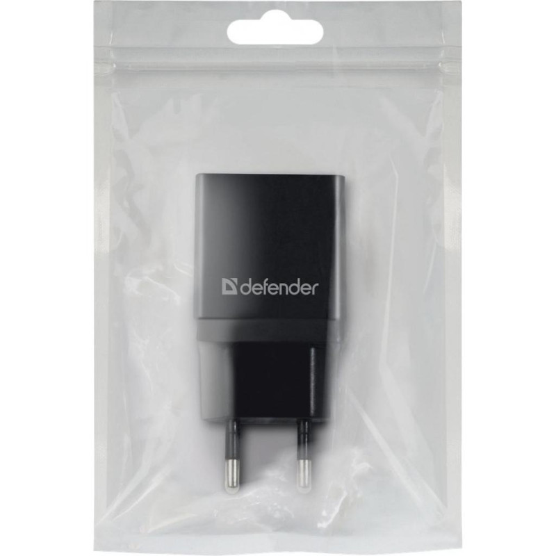 Зарядний пристрій 1xUSB 2.1А EPA-10 чорний пакет Defender