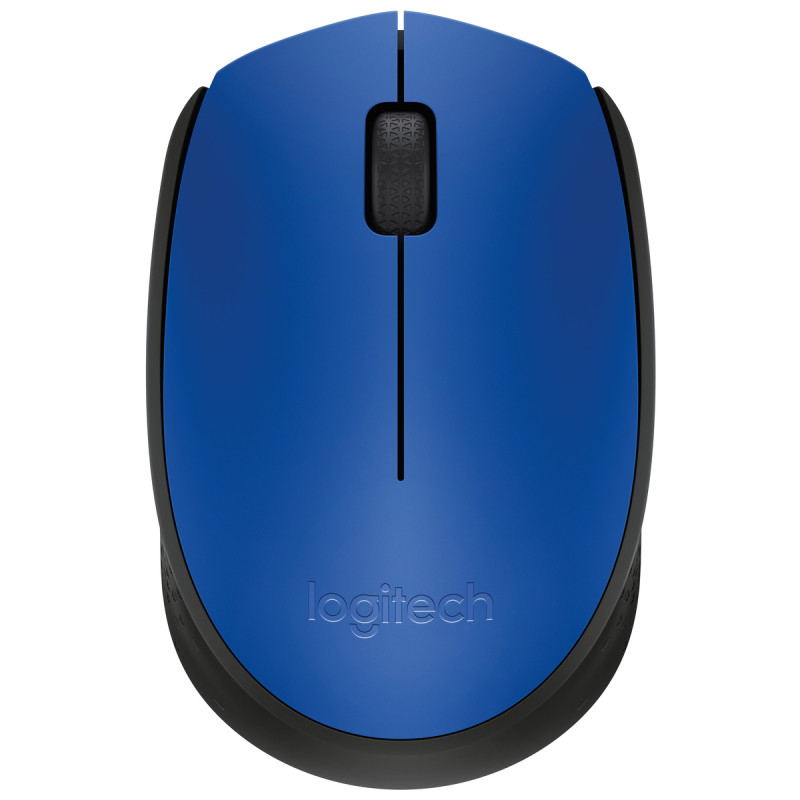 Мишка Logitech M171 бездротова, блакитна з чорним