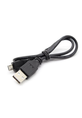 Кабель USB AM-micro BM, 0.8 м, чорний