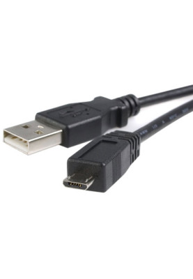 Кабель USB AM-micro BM, 0.8 м, чорний