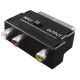 Перехідник SCART M -> RCAx3 F, AV з перемикачем