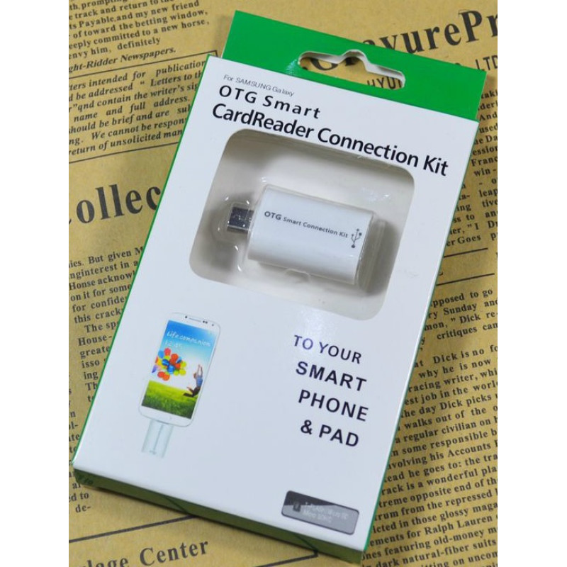 Перехідник OTG micro USB M - USB AF, білий RTL