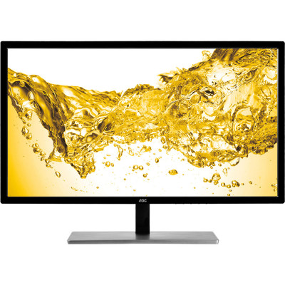 Монітор TFT 28" AOC U2879VF, 4K, 1мс. (GtG), D-SUB, DVI, HDMI (MHL), Displayport 1.2a, чорний с сріблястим