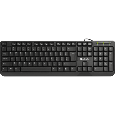 Клавіатура Defender OfficeMate HM-710, USB, чорна