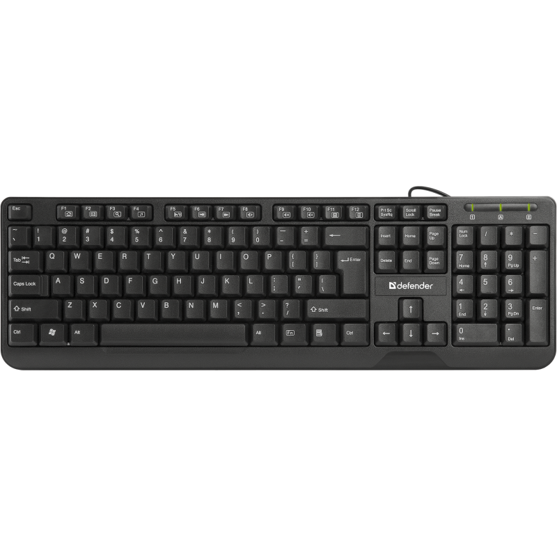 Клавіатура Defender OfficeMate HM-710, USB, чорна