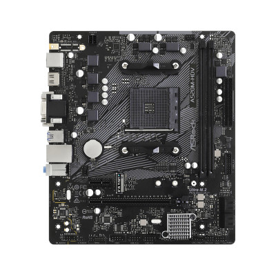 ASRock A520M-HDV/REF (AM4/A520, 2*DDR4, PCIex16, D-Sub/DVI-D/HDMI, 4xSATAІІІ, M.2, GLan, 8ch, mATX)