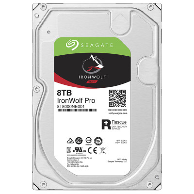 Накопичувач HDD 8000Gb, 7200rpm, Seagate IronWolf Pro, 256MB,  SATA III